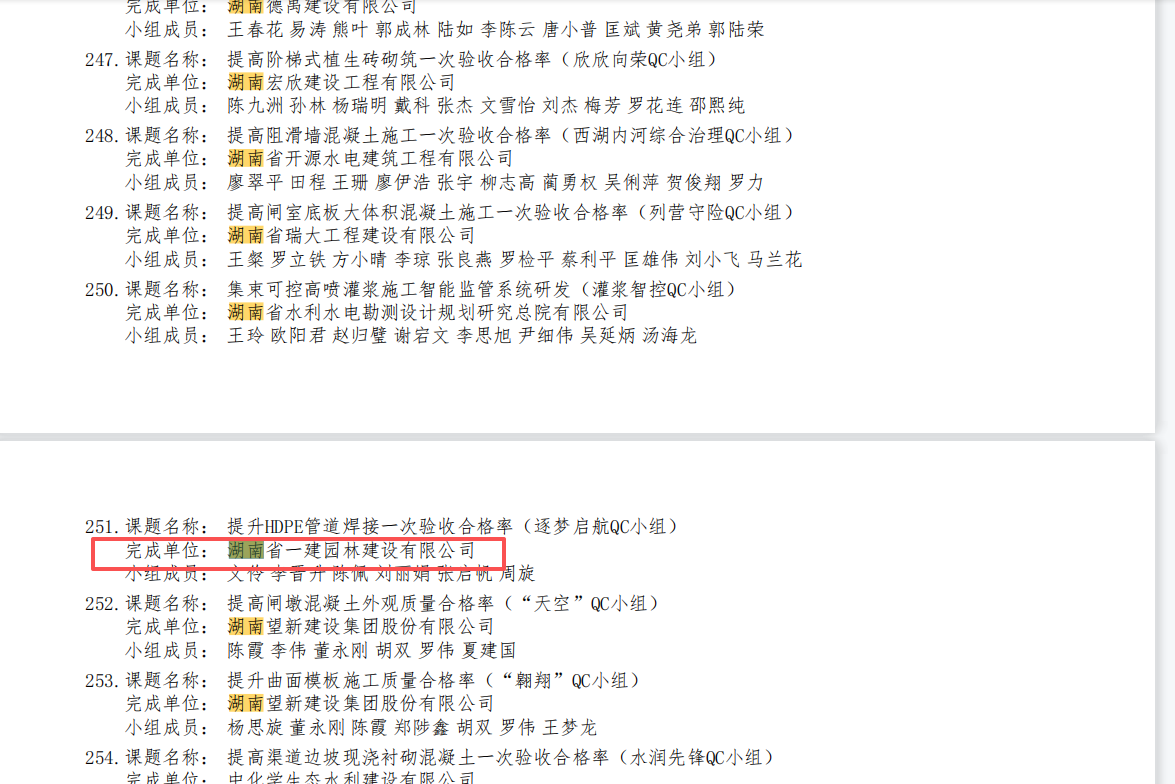 湖南省一建园林建设有限公司 湖南省一建园林建设有限公司